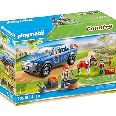 Image de Playmobil Country 70518 Maréchal ferrant et véhicule