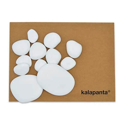 Afbeelding van Kalapanta 12 decoratieve stenen (10 klein, 2 groot) van gerecycled kunststof voor potten, verf, aquarium, tuin