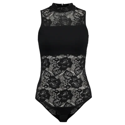 Afbeelding van Urban Classics Ladies LACE BODY Blouse, Dames, Maat: XS, Black