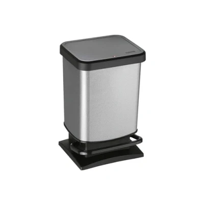 Afbeelding van Rotho Paso Pedaalemmer 20L Carbon Metallic
