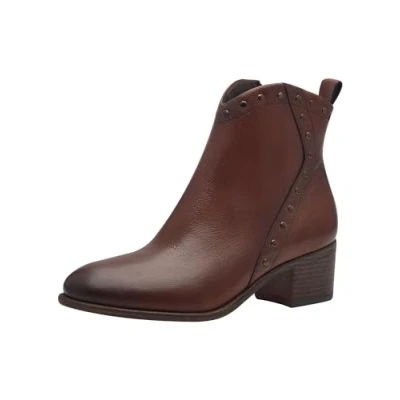 Afbeelding van MARCO TOZZI 2 25381 43 Enkellaarzen voor dames, Cognac., 38 EU