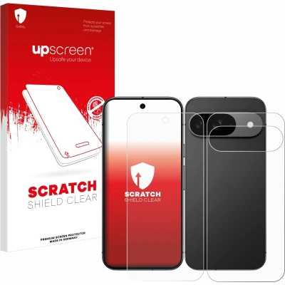 Afbeelding van upscreen Screenprotector voor Google Pixel 9 (Voor+Achter) Folie Beschermfolie transparant