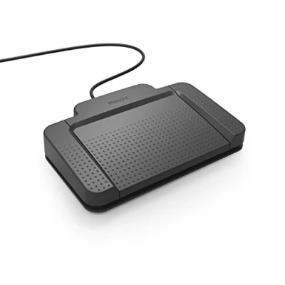 Afbeelding van Philips ACC2320 Pedaal, USB voetschakelaar, design met 3 pedalen, plug en play, zonder software, antraciet