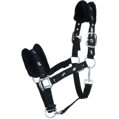 Afbeelding van Horka Halster Plush Zwart Cob