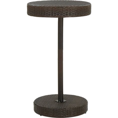 Afbeelding van Tuintafel 60,5x106 cm poly rattan bruin