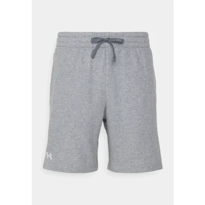 Afbeelding van Under Armour Rival Korte broeken, Heren, Maat: XS, Castlerock light heather/white