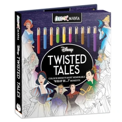 Afbeelding van Colouring Book and Pencil Set Disney: Twisted Tales Colourmania
