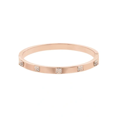 Afbeelding van Swarovski Tactic Bangle Armband, Dames, Maat: Large, Beige