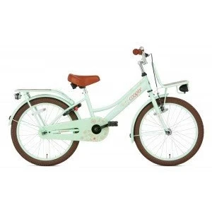 Afbeelding van Supersuper Cooper Bamboo Kinderfiets Meisjesfiets 20 inch Pistache Groen