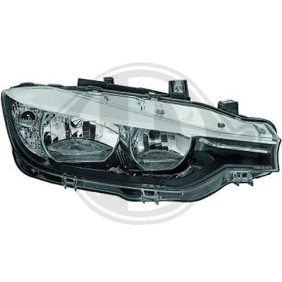 Afbeelding van DIEDERICHS 1218980 Koplampen rechts H7/H7, LED Met daglicht voor rechtsrijdend verkeer elektromotor, LED, Zonder besturingssysteem