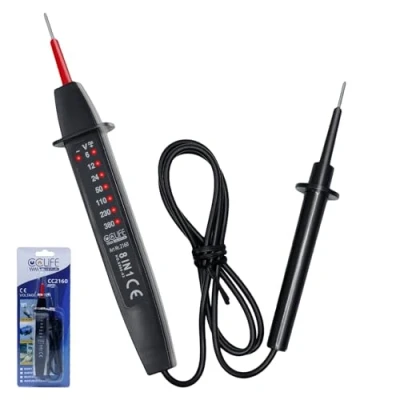 Afbeelding van CCLIFE 2 polige spanningstester 6 380V AC/DC spanningstester, fasetester