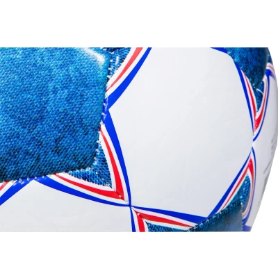 Afbeelding van SportX Voetbal Derbystyle Blauw Wit 330 350gr