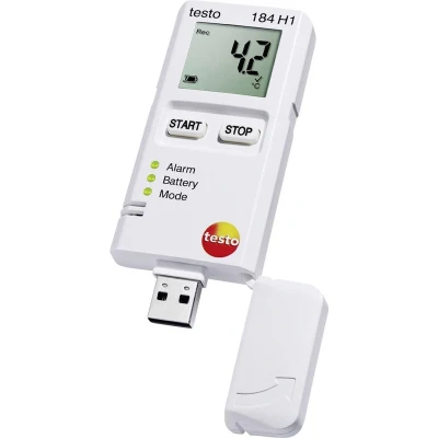 Afbeelding van testo 0572 1845 184 H1 Multidatalogger Te meten grootheid Temperatuur, Vochtigheid 20 tot +70 C 0 100 % Hrel