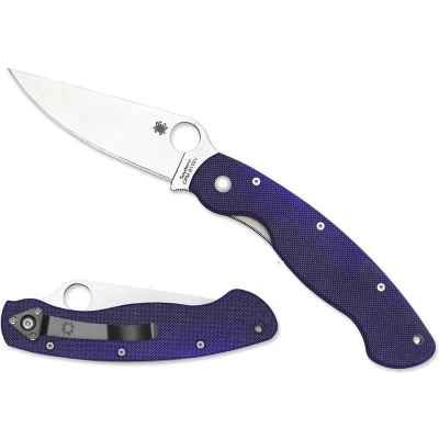 Afbeelding van Spyderco Zakmes Military Dark Blue CPM S110V PE