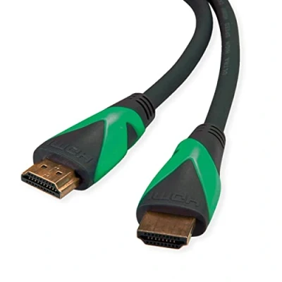 Afbeelding van Roline green 11.44.6011 HDMI kabel Aansluitkabel A stekker, stekker 2.00 m Zwart Halogeenvrij, TPE mantel