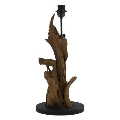 Afbeelding van Light &amp; Living Lampvoet Ikal Hout 25x50cm Landelijk Woonkamer Slaapkamer