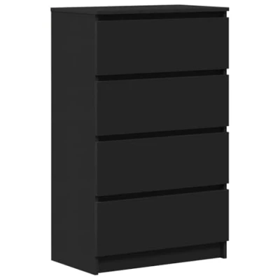 Afbeelding van vidaXL Dressoir, zwart, 60 x 35 98,5 cm, bewerkt hout