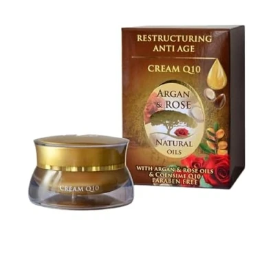 Afbeelding van Anti Age Crème Q10 Argan &amp; Rose 40 ml Bulfresh Cosmetics