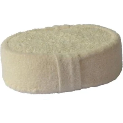 Afbeelding van Loofah Badspons Scrub &amp; Massage Spons Bad Douche Beige
