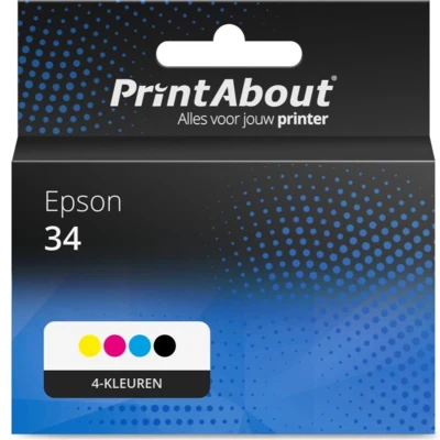 Afbeelding van Huismerk Epson 34 (C13T34664010) Inktcartridge 4 kleuren Voordeelbundel