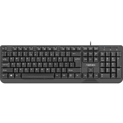 Afbeelding van NATEC TOETSENBORD TROUT SLIM USB, US LAY OUT, ZWART