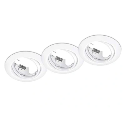 Afbeelding van Trio Leuchten Jura 650100331 Set van 3 inbouwspots metaal mat wit zonder lampen GU10
