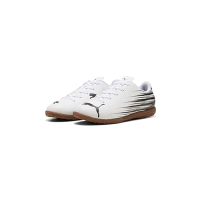 Afbeelding van Puma ATTACANTO II IT JR Chaussures de football, blanc et noir, 37 EU, White Black, 4 UK