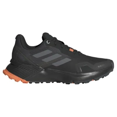 Afbeelding van Adidas Terrex Soulstride R.RDY Running Shoes Trail hardloopschoenen, Dames, Maat: 36 2/3, Core black/grey four/amber tint Textiel/ synthetisch