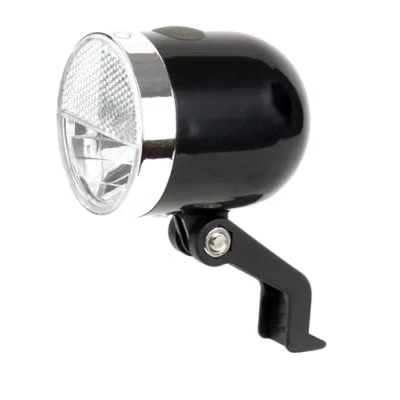 Afbeelding van Ikzi NERO Fietskoplamp Retro 10 Lux Batterij Zwart