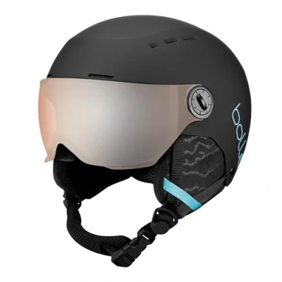 Afbeelding van Bollé Quiz Visor Skihelm Junior Matte Black Blue 52 55 Cm Zwart Skihelmen