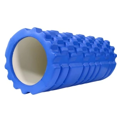 Afbeelding van Mobiclinic® FitRoller Foam Roller Schuimroller en EVA schuim 14x33 cm Pilates Yoga Rekoefeningen Draagbaar Multifunctioneel gebruik Voor het hele lichaam 3 Intensiteitsniveaus Blauw