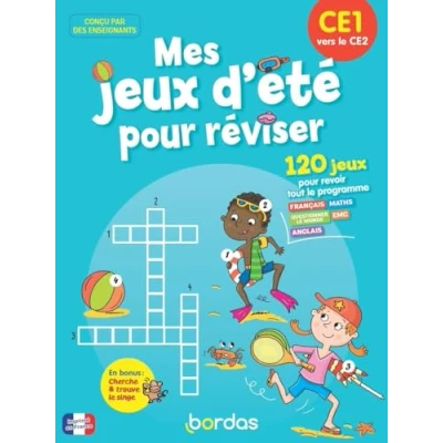 Afbeelding van MES JEUX D&#039;ETE POUR REVISER DU CE1 VERS LE CE2