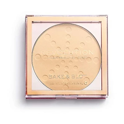 Afbeelding van Makeup Revolution Bake &amp; Blot Setting Powder Banana