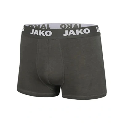Afbeelding van JAKO Boxershort Basic 2 pack Antraciet