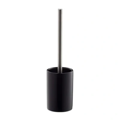 Afbeelding van Relaxdays wc borstel houder keramiek garnituur toilet accessoires rond zwart