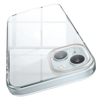 Afbeelding van elago Transparant hybride hoesje compatibel met iPhone 15 Plus, transparante hoes van polycarbonaat + TPU, valbescherming in Amerikaanse militaire kwaliteit, vergeling verminderd