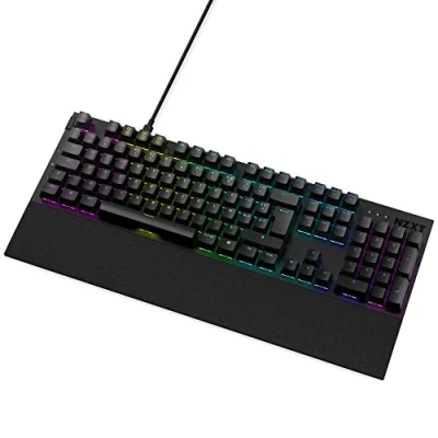 Image de NZXT Function Clavier backlit USB AZERTY Français commutateur : Gateron Red (Hot swappable) noir mat