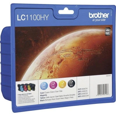 Afbeelding van Brother LC 1100HYVALBP Inktcartridge 4 kleuren Voordeelbundel Hoge capaciteit