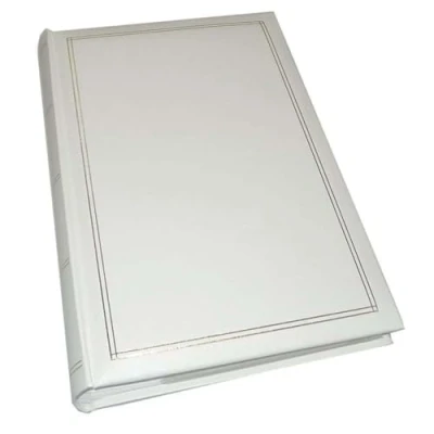 Image de Walther Design Album photo blanc 300 photos 10 x 15 cm Memo Book simili cuir avec gaufrage, Monza ME 140 W