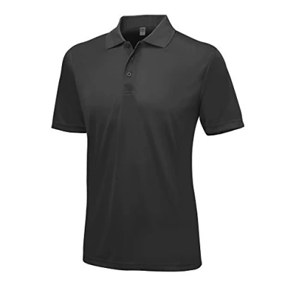 Afbeelding van Herenpolo &#039;Cool Smooth&#039; met korte mouwen Solid Charcoal XL