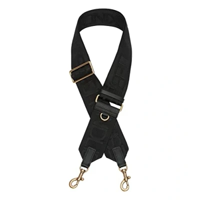 Afbeelding van Liebeskind Berlin Schouderriem met Webbing logo, één maat (H x B D 0 cm 140 6 cm), Zwart goud, maat, Goud