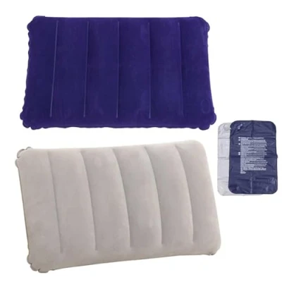 Afbeelding van tintoke Set van 2 fluwelen opblaasbare kussens voor kamperen, reizen, strand, outdoor, wandelen