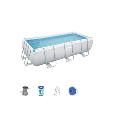 Afbeelding van Bestway Zwembad Power Steel Set Rechthoek 404