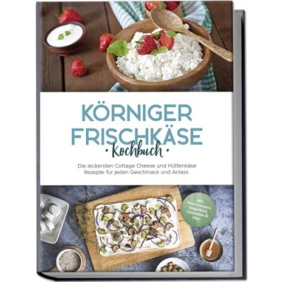 Afbeelding van Körniger Frischkäse Kochbuch: Die leckersten Cottage Cheese und Hüttenkäse Rezepte für jeden Geschmack Anlass inkl. Fitnessrezepten, Fingerfood, Getränken &amp; Dips