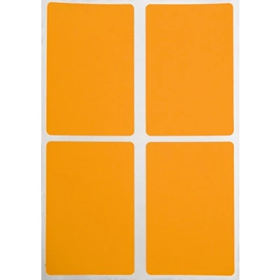 Afbeelding van Royal Green Rechthoekige zelfklevende etiketten neonoranje ca. 7,5 cm x 5 (75 mm 50 mm) vellen 200 stuks