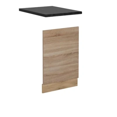 Afbeelding van Vicco Voorpaneel vaatwasser R Line, Sonoma/Krachtige eik goud, 45 cm , WB Antraciet
