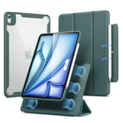Afbeelding van ESR Rebound Hybrid 360 Hoes Geschikt voor Apple iPad Air 11 (2024) Book Case Groen