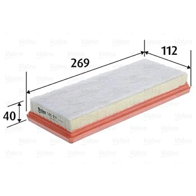 Afbeelding van VALEO 585219 Luchtfilter 40 112 269 Filter insert SMART: Fortwo II Coupe, I City Coupe