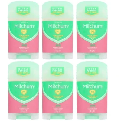 Afbeelding van Geavanceerd poeder Mitchum Deodorant Anti transpirant Fresh Stick 41G (6 stuks)