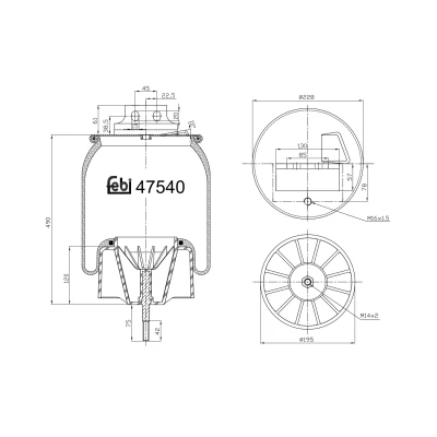 Afbeelding van Febi Bilstein Veerbalg 47540